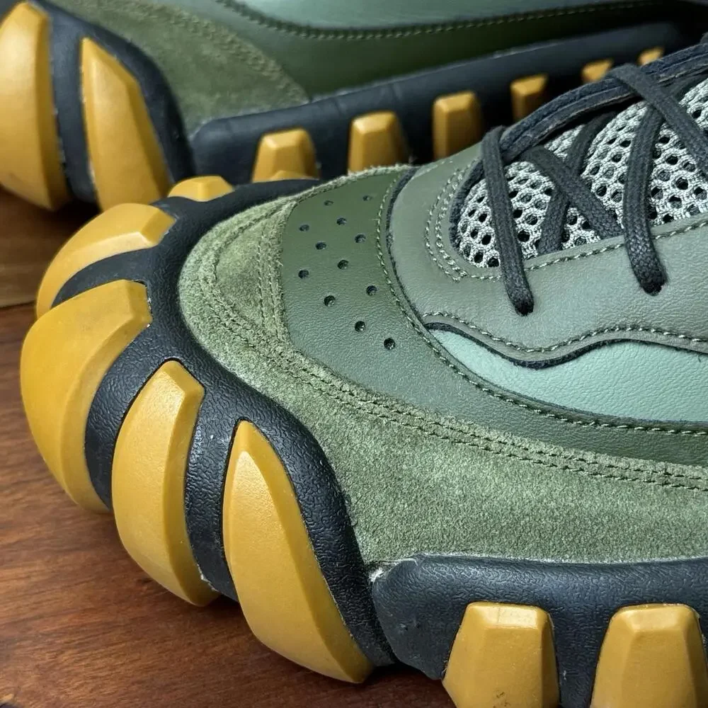 Onitsuka Tiger Dentigre Sneakers 'Green Orange' 1183A794 Mens 9 (Labeled Sample) - Picture 6 of 15